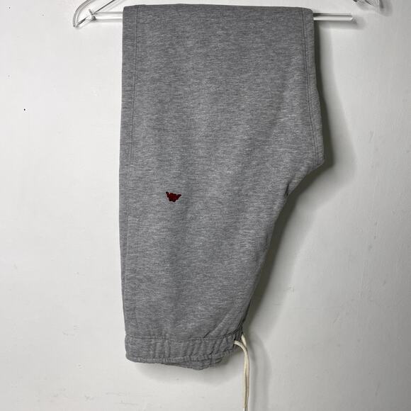 Robe di Kappa French Terry Fleece Sweatpants Omini Logo Light Grey Men's Medium - Picture 3 of 13